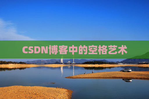 CSDN博客中的空格艺术